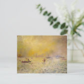 Pierre-Auguste Renoir- Aussicht auf Venedig, Nebel Postkarte (Stehend Vorderseite)