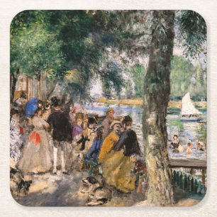 Pierre-Auguste Renoir - Baden an der Seine Rechteckiger Pappuntersetzer