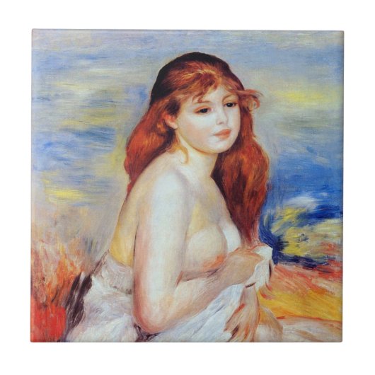 Pierre Auguste Renoir - Bather Fliese (Vorderseite)