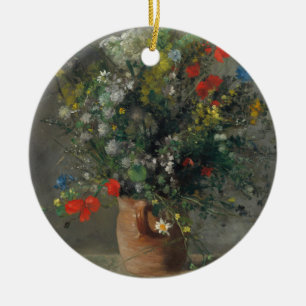 Pierre-Auguste Renoir - Blume in einer Vase 1866 Keramik Ornament