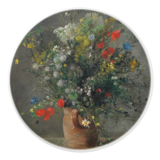 Pierre-Auguste Renoir - Blume in einer Vase 1866 Keramikknauf (Vorderseite)