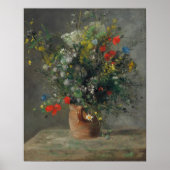Pierre-Auguste Renoir - Blume in einer Vase 1866 Poster (Vorne)