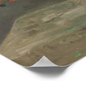 Pierre-Auguste Renoir - Blume in einer Vase 1866 Poster (Ecke)