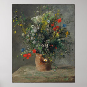 Pierre-Auguste Renoir - Blume in einer Vase 1866 Poster