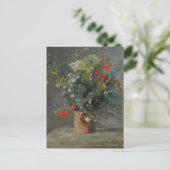 Pierre-Auguste Renoir - Blume in einer Vase 1866 Postkarte (Stehend Vorderseite)