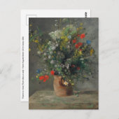 Pierre-Auguste Renoir - Blume in einer Vase 1866 Postkarte (Vorne/Hinten)