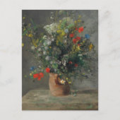 Pierre-Auguste Renoir - Blume in einer Vase 1866 Postkarte (Vorderseite)