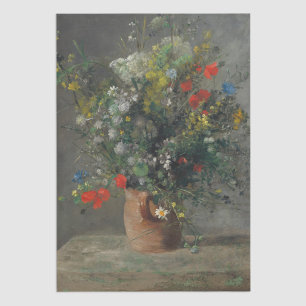 Pierre-Auguste Renoir - Blume in einer Vase 1866 Seidenpapier