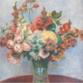 Pierre-Auguste Renoir - Blume in einer Vase Aufkleber (Vorderseite)
