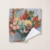 Pierre-Auguste Renoir - Blume in einer Vase Badhandtuch Set (Waschlappen)