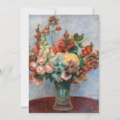 Pierre-Auguste Renoir - Blume in einer Vase Einladung (Vorderseite)