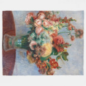 Pierre-Auguste Renoir - Blume in einer Vase Fleecedecke (Vorderseite (Horizontal))