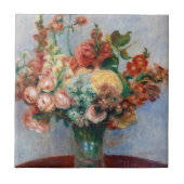 Pierre-Auguste Renoir - Blume in einer Vase Fliese (Vorderseite)