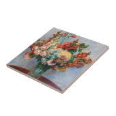 Pierre-Auguste Renoir - Blume in einer Vase Fliese (Seite)