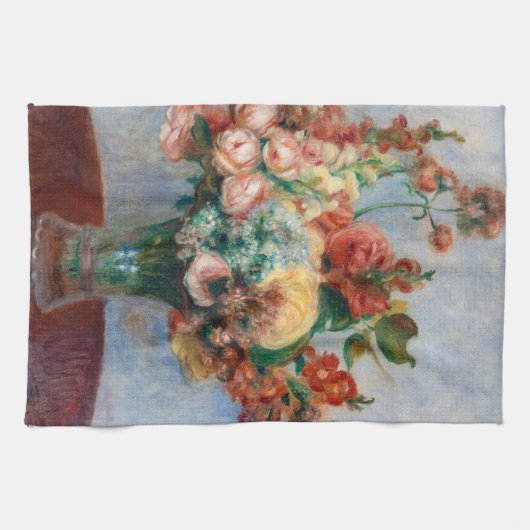 Pierre-Auguste Renoir - Blume in einer Vase Geschirrtuch (Horizontal)