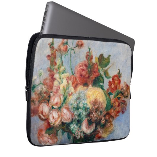 Pierre-Auguste Renoir - Blume in einer Vase Laptopschutzhülle (Vorne Rechts)