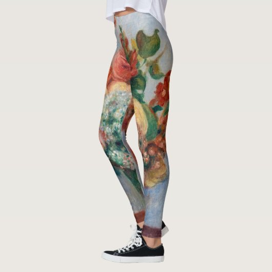 Pierre-Auguste Renoir - Blume in einer Vase Leggings (Links)