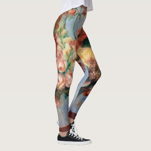 Pierre-Auguste Renoir - Blume in einer Vase Leggings (Rechts)