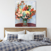 Pierre-Auguste Renoir - Blume in einer Vase Leinwanddruck (Insitu (Schlafzimmer))