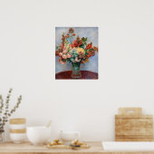 Pierre-Auguste Renoir - Blume in einer Vase Poster (Küche)