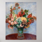 Pierre-Auguste Renoir - Blume in einer Vase Poster (Vorne)