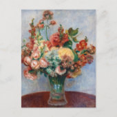 Pierre-Auguste Renoir - Blume in einer Vase Postkarte (Vorderseite)