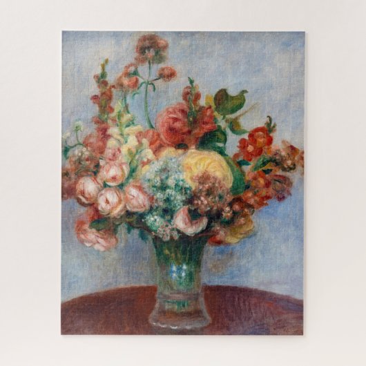 Pierre-Auguste Renoir - Blume in einer Vase Puzzle (Vertikal)