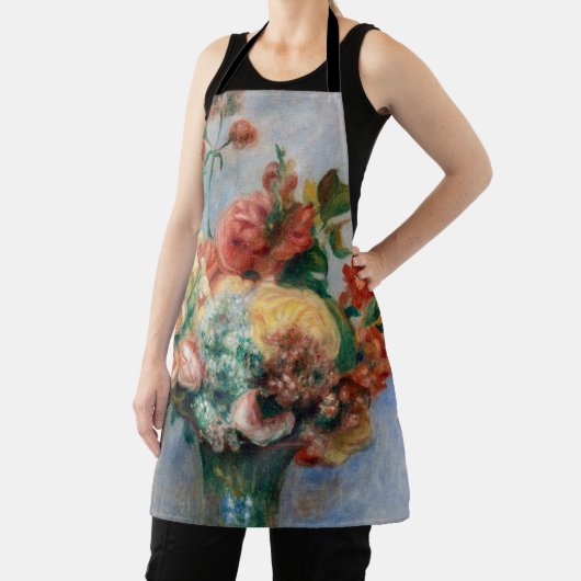 Pierre-Auguste Renoir - Blume in einer Vase Schürze (InSitu)