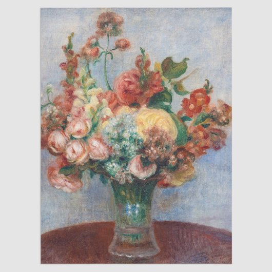 Pierre-Auguste Renoir - Blume in einer Vase Seidenpapier