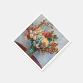 Pierre-Auguste Renoir - Blume in einer Vase Serviette (Ecke)