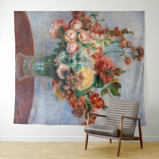 Pierre-Auguste Renoir - Blume in einer Vase Wandteppich (Beispiel (Horizontal))