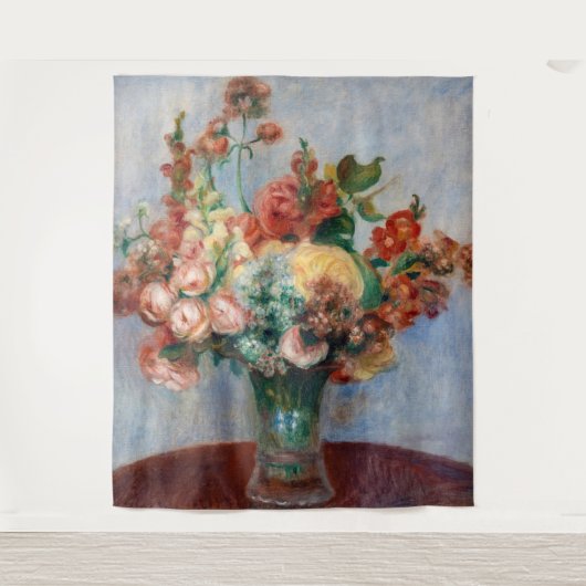 Pierre-Auguste Renoir - Blume in einer Vase Wandteppich (Vorderseite)