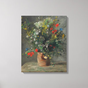 Pierre-Auguste Renoir - Blumen in einer Vase 1866 Leinwanddruck