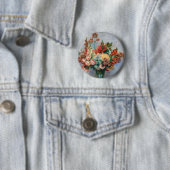 Pierre-Auguste Renoir - Blumen in einer Vase Button (Beispiel)