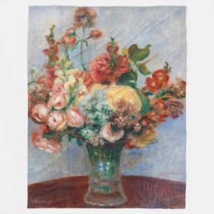 Pierre-Auguste Renoir - Blumen in einer Vase Fleecedecke