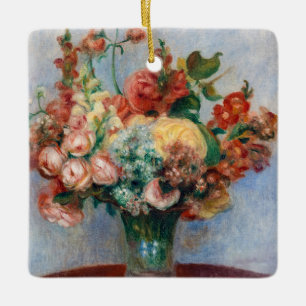 Pierre-Auguste Renoir - Blumen in einer Vase Keramikornament