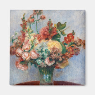 Pierre-Auguste Renoir - Blumen in einer Vase Magnet