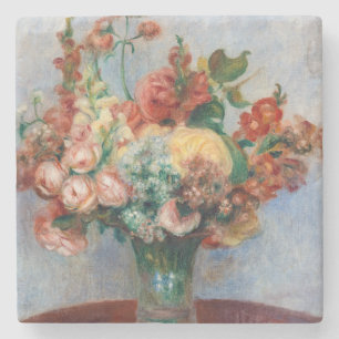 Pierre-Auguste Renoir - Blumen in einer Vase Steinuntersetzer
