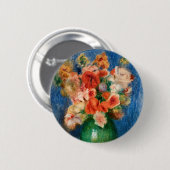 Pierre-Auguste Renoir - Blumenstrauß Button (Vorne & Hinten)