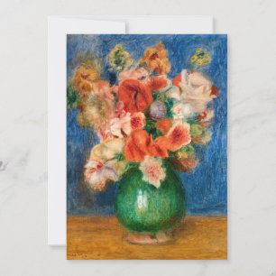 Pierre-Auguste Renoir - Blumenstrauß Einladung