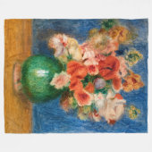 Pierre-Auguste Renoir - Blumenstrauß Fleecedecke (Vorderseite (Horizontal))