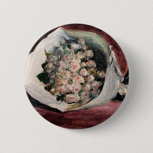 Pierre-Auguste Renoir - Blumenstrauß in einer Loge Button