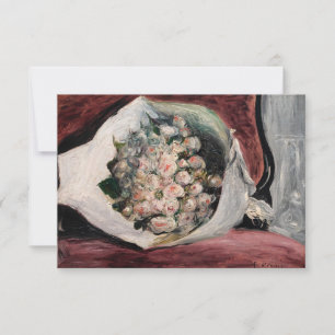 Pierre-Auguste Renoir - Blumenstrauß in einer Loge Dankeskarte