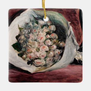 Pierre-Auguste Renoir - Blumenstrauß in einer Scha Keramikornament