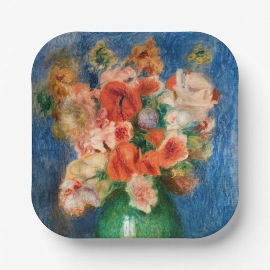 Pierre-Auguste Renoir - Blumenstrauß Pappteller (Vorderseite)