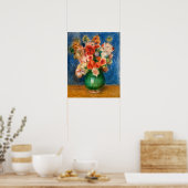 Pierre-Auguste Renoir - Blumenstrauß Poster (Küche)