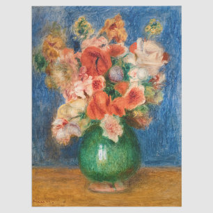 Pierre-Auguste Renoir - Blumenstrauß Seidenpapier