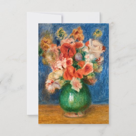 Pierre-Auguste Renoir - Bouquet Dankeskarte (Vorderseite)
