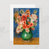 Pierre-Auguste Renoir - Bouquet Dankeskarte (Vorne/Hinten)