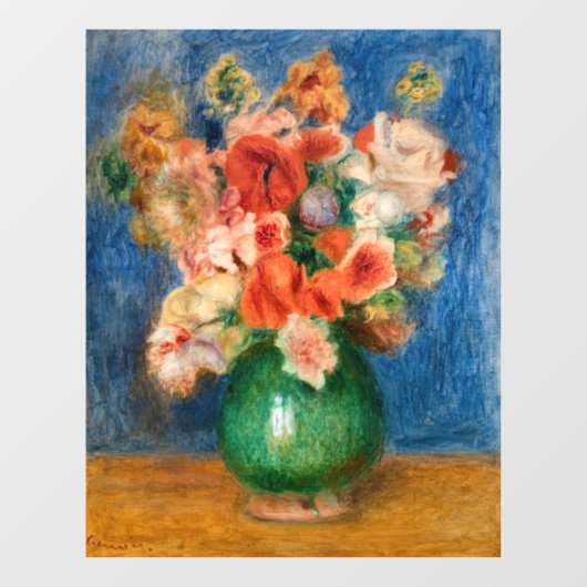 Pierre-Auguste Renoir - Bouquet Fensteraufkleber (Blatt)